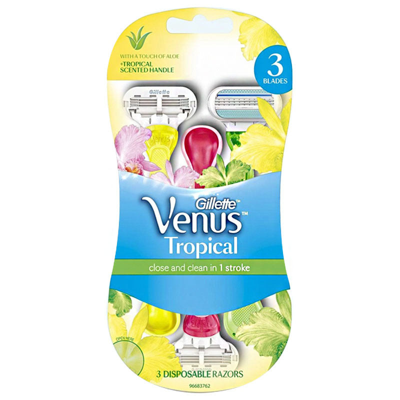 Gillette Venus Tropical Disposable Razors 3 Pack