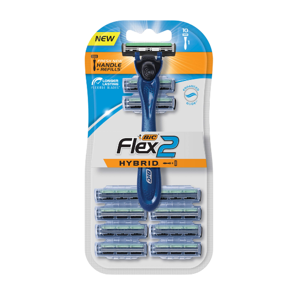 BIC Flex 2 Hybrid Men's 2-Blade Disposable Razor Saving