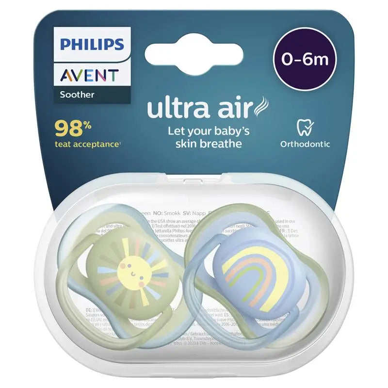Avent UltraAirSooth0-6mthPlnMix 2Pk