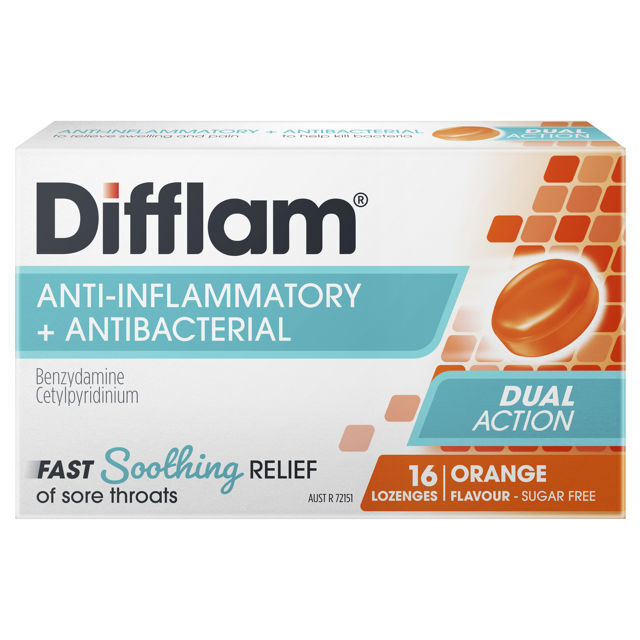 Difflam Orange Lozenges 16