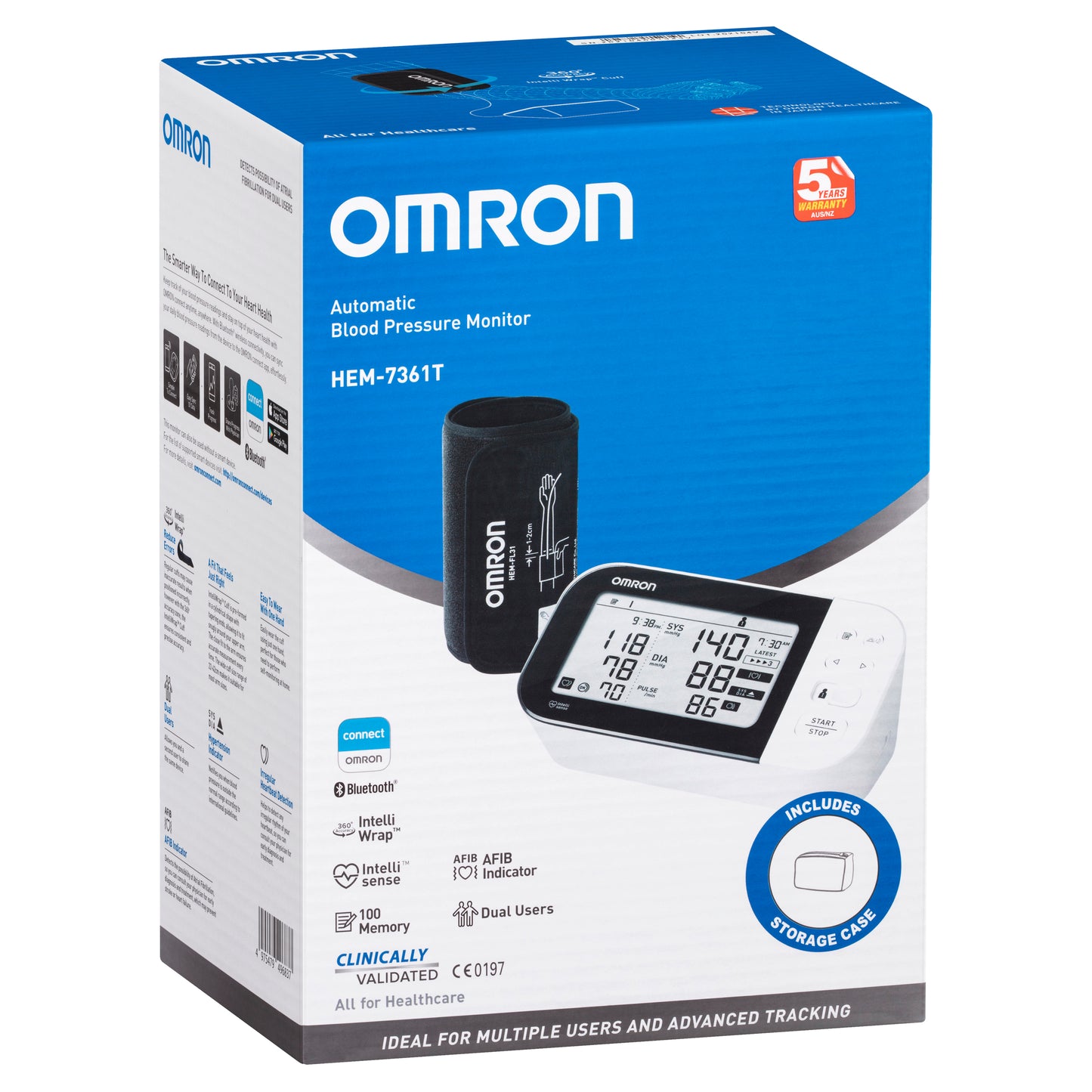 Omron HEM7361T Advanced Plus AFIB Blood Pressure Monitor