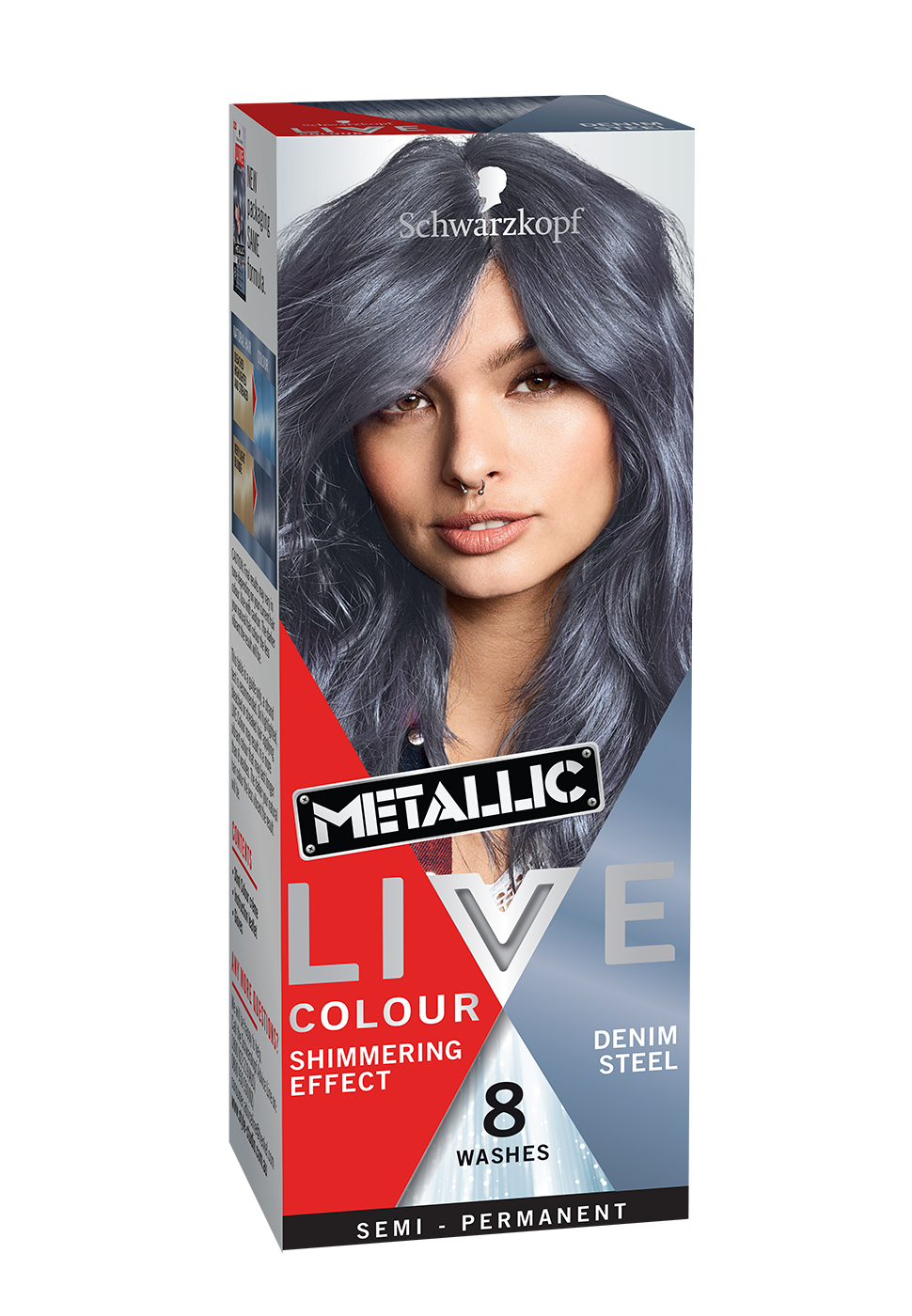 Schwarzkopf - Live Colour Metallic Denim Steel 8 Washes 75ml