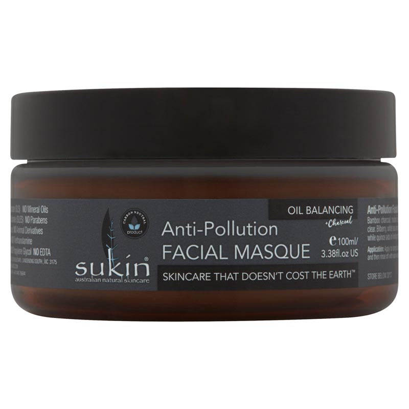Sukin Anti-Pollution Charcoal Facial Masque 100mL