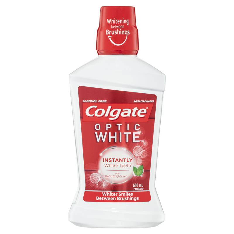 Colgate Optic White Mouthwash 500mL