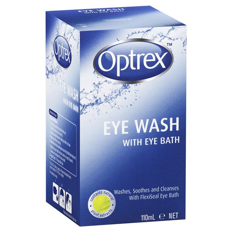 Optrex Eye Wash with eye bath container 110mL