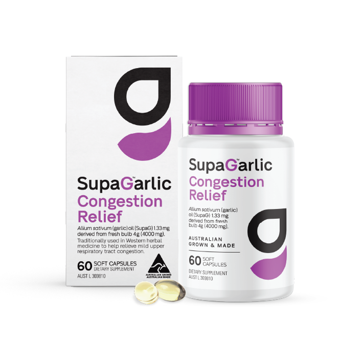 SupaGarlic Congestion Relief 60 soft capsules