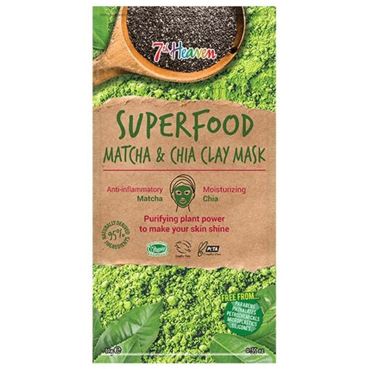 7th Heaven - Superfood Matcha & Chia Clay Mask 10g