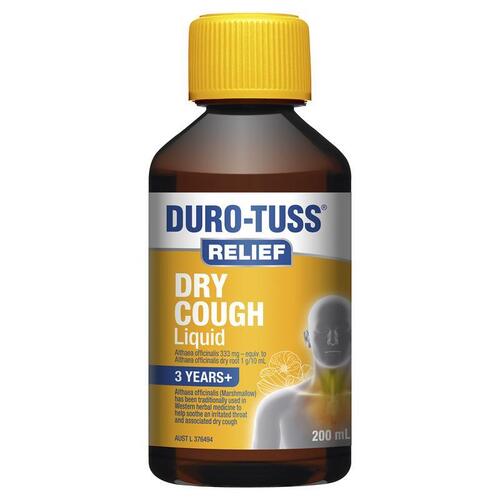 Duro-Tuss Relief Dry Cough Liquid 3 years+ 200ml