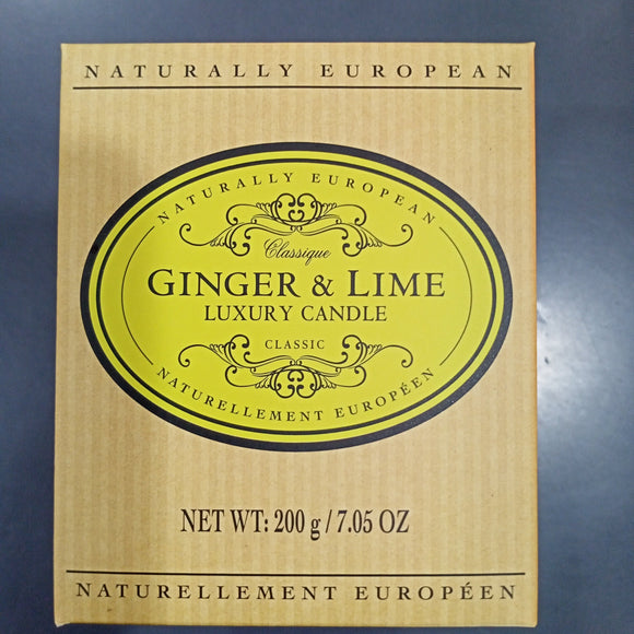 Ginger and Lime Luxury Candle 200g
