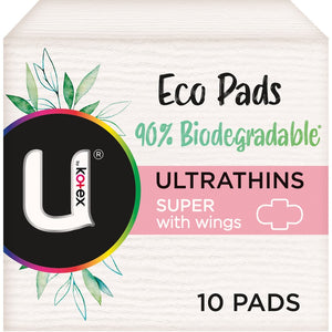 Kotex Eco Pads Ultrathins Super with Wings 10