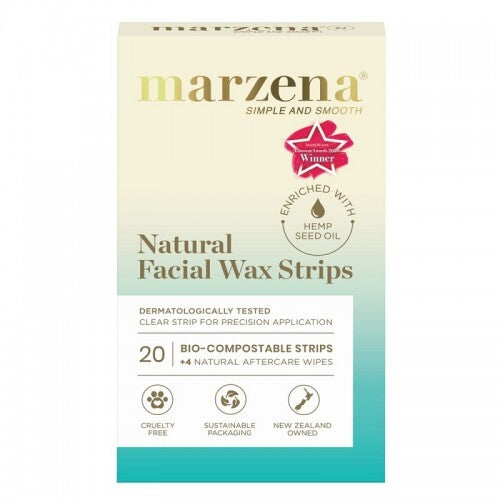 Marzena Natural Facial Wax Strips 20 Pack