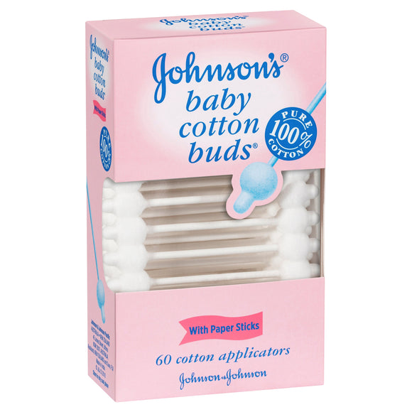 J&J Baby Cotton Buds 60pk