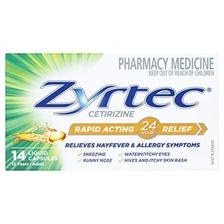 Zyrtec Rapid Acting 14 Liquid capsules