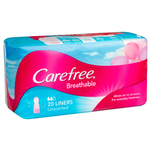 Carefree Breathable Unscented Liners 20