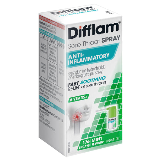 Difflam Sore Throat Spray Anti-Inflammatory 6 years+ Mint 30ml