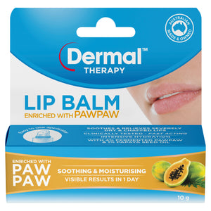 Dermal Therapy Paw Paw Lip Balm 10g