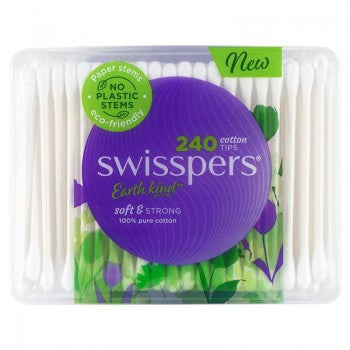 Swisspers Cotton Tips Eco Paper Stems 240