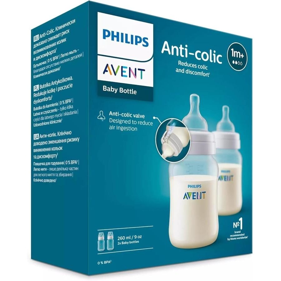Avent Feeding Bottle 260mL Twin Pack