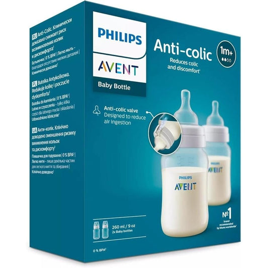 Avent Feeding Bottle 260mL Twin Pack