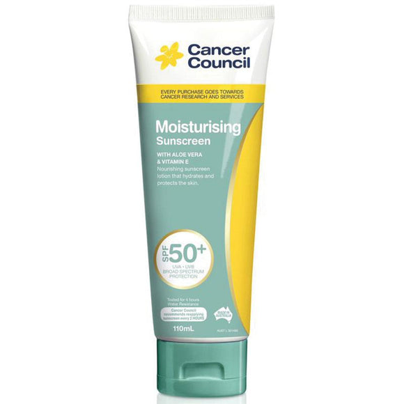 Cancer Council Moisturizing Sunscreen  SPF 50+ 110g