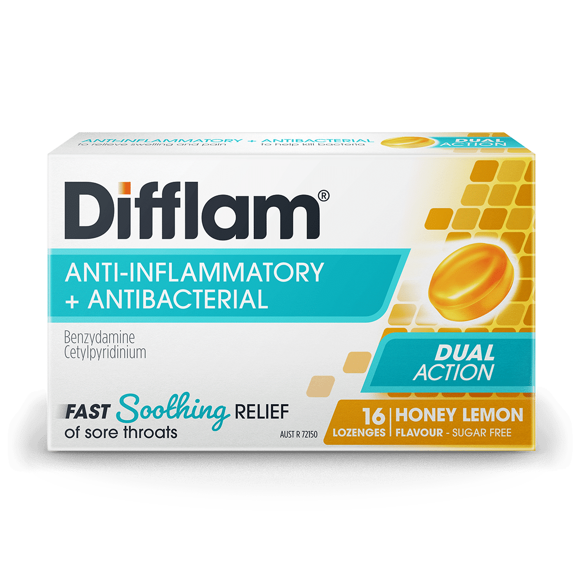 Diffplam Difflam Honey & Lemon Lozenges 16 – Seutika Pharmacy