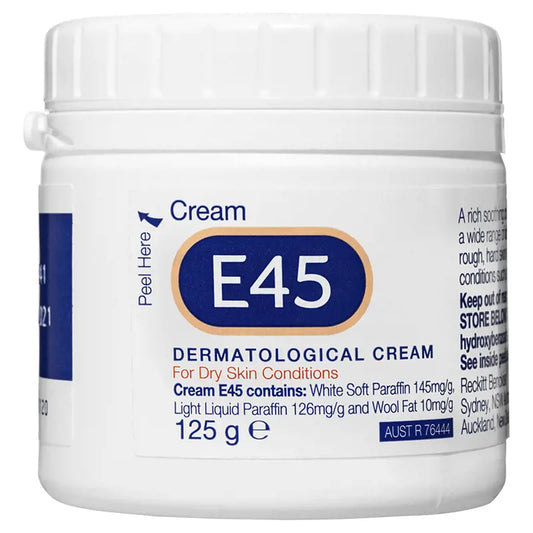 E45 Moisturising Cream for Dry Skin & Eczema - 125g