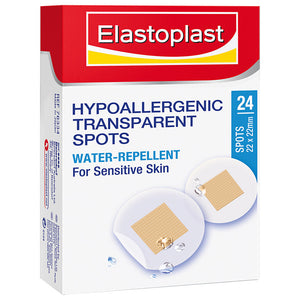Elastoplast Hypoallergenic Transparent 24 Spots 22x22mm
