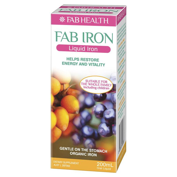 Fab Health Fab Liquid Iron 200ml