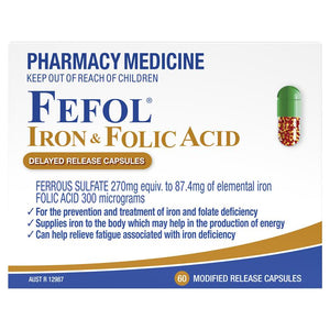 Fefol Iron & Folic Acid 60 Capsules