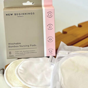 New Beginnings Washable Breast Pads 8 Pack