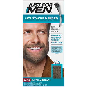 Just for Men Moustache & Beard Colour Medium Brown M-35