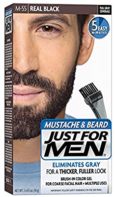 Just for Men Moustache & Beard Colour Real Black M-55