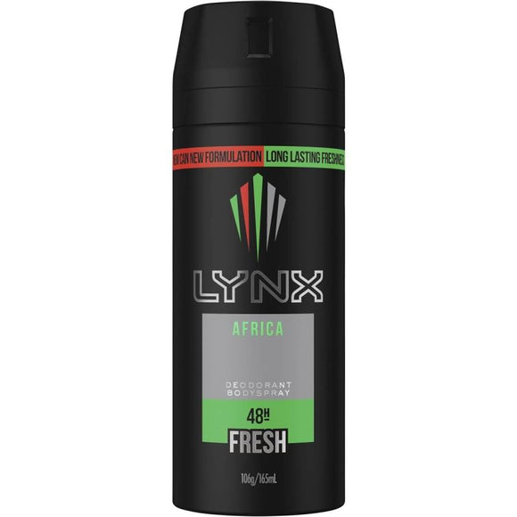 LYNX Africa Deodorant Body Spray 165mL