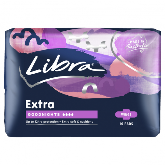 Libra Extra Goodnight Winged Pads 10 Pad