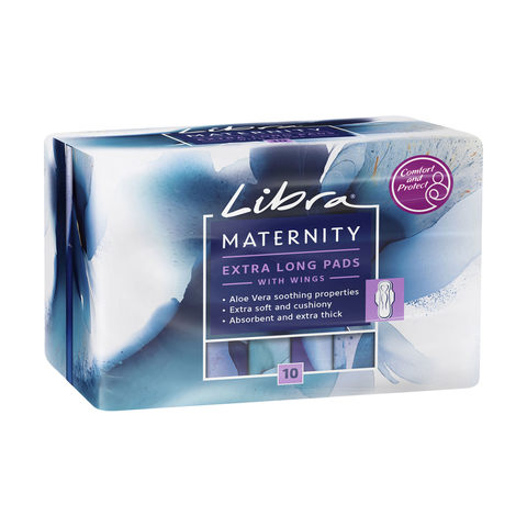 Libra Maternity Extra Long Pads with Wings 10
