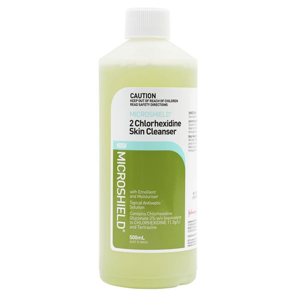 Microshield 2 Chlorhexidine Skin Cleanser 500mL