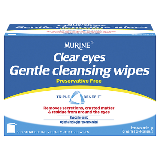 Clear Eyes Gentle Cleansing Wipes 30