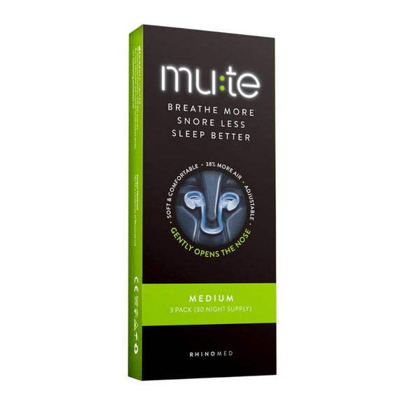 Mute Nasal Breathing Device Medium 3 Pack (30 Nightly Supply)