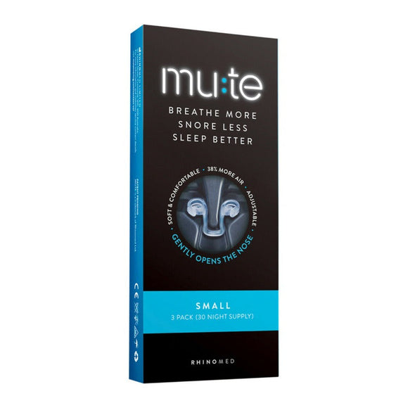 RhinoMed Mute Nasal Breathing Device Small 3 Pack (30 Night Supply)