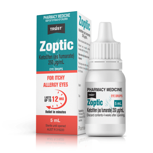 Trust Zoptic Ketotifen 5ml Itchy Allergy Eye Drops 5ml