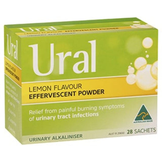 URAL Effervescent Powder Lemon - 28 Sachets