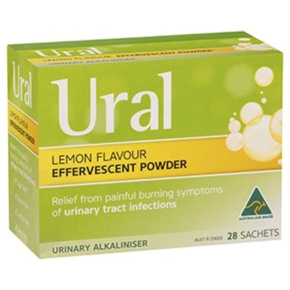 URAL Effervescent Powder Lemon - 28 Sachets