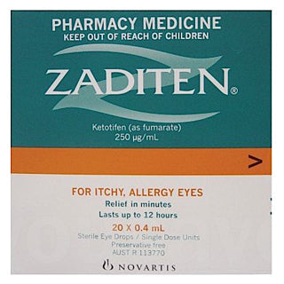 Zaditen Eye Drops 20 x 0.4mL