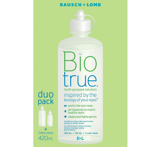 Biotrue Duo Pack Multi-Purpose Solution 300ml + 120mL