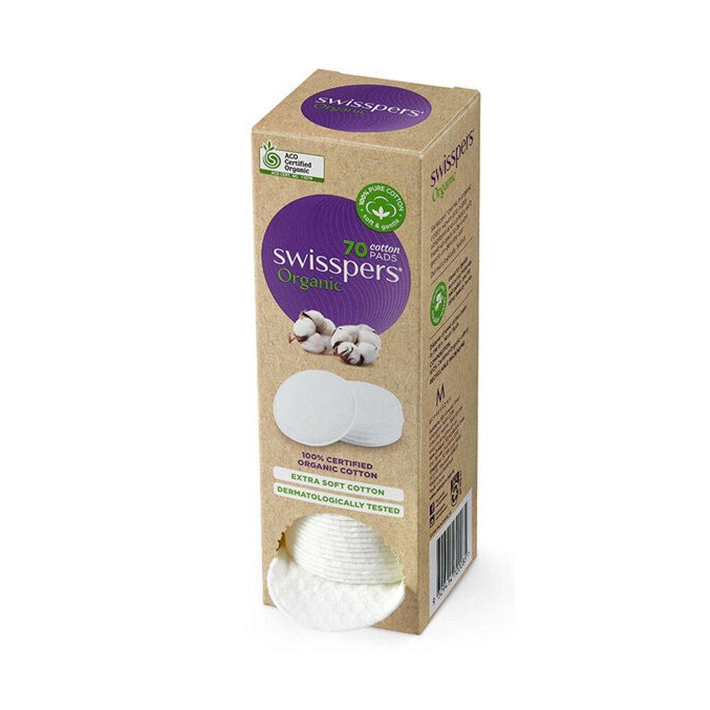 Swisspers Organic Cotton Pads 70pk