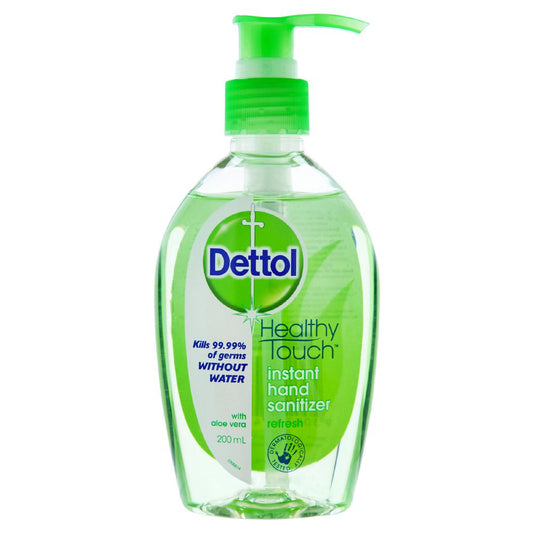 Dettol Instant Hand Sanitizer Refresh Aloe Vera Pump 200mL