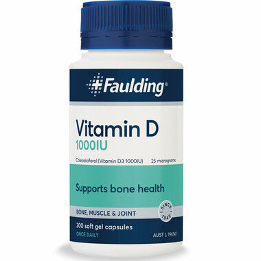 Faulding Vitamin D 1000IU - 200 Capsules