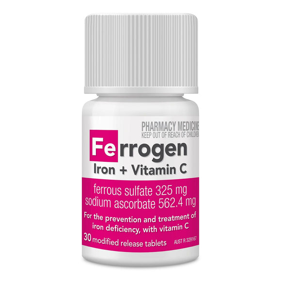 Ferrogen Iron & Vitamin C 30 MR Tablets