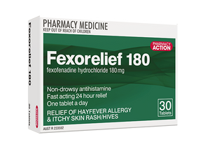 Pharmacy Action Fexorelief 180mg 30 tablets