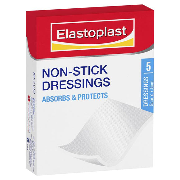 Elastoplast Non-Sticking Dressings 5cmx7.5cm 5pk